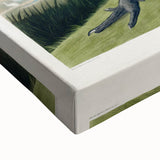 Famous Romantic Era Art - Hooping Crane Illustration Canvas Print