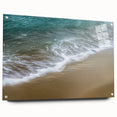 Coastal Serenity Office Wall Art – Tranquil Beach Wave Canvas