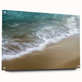 Coastal Serenity Office Wall Art – Tranquil Beach Wave Canvas