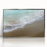 Coastal Serenity Office Wall Art – Tranquil Beach Wave Canvas