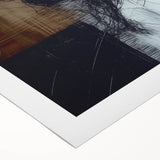 Abstract figurative wall art printed on rolled canvas, showcasing vibrant colors and intricate designs, ideal for modern home decor and artistic expression.