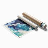 Colorful Abstract Wall Art – Oceanic Fluid Dreamscape