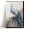 Framed acrylic artwork showcasing a vibrant animal design featuring intricate details, set against a sleek black frame, perfect for modern home decor.