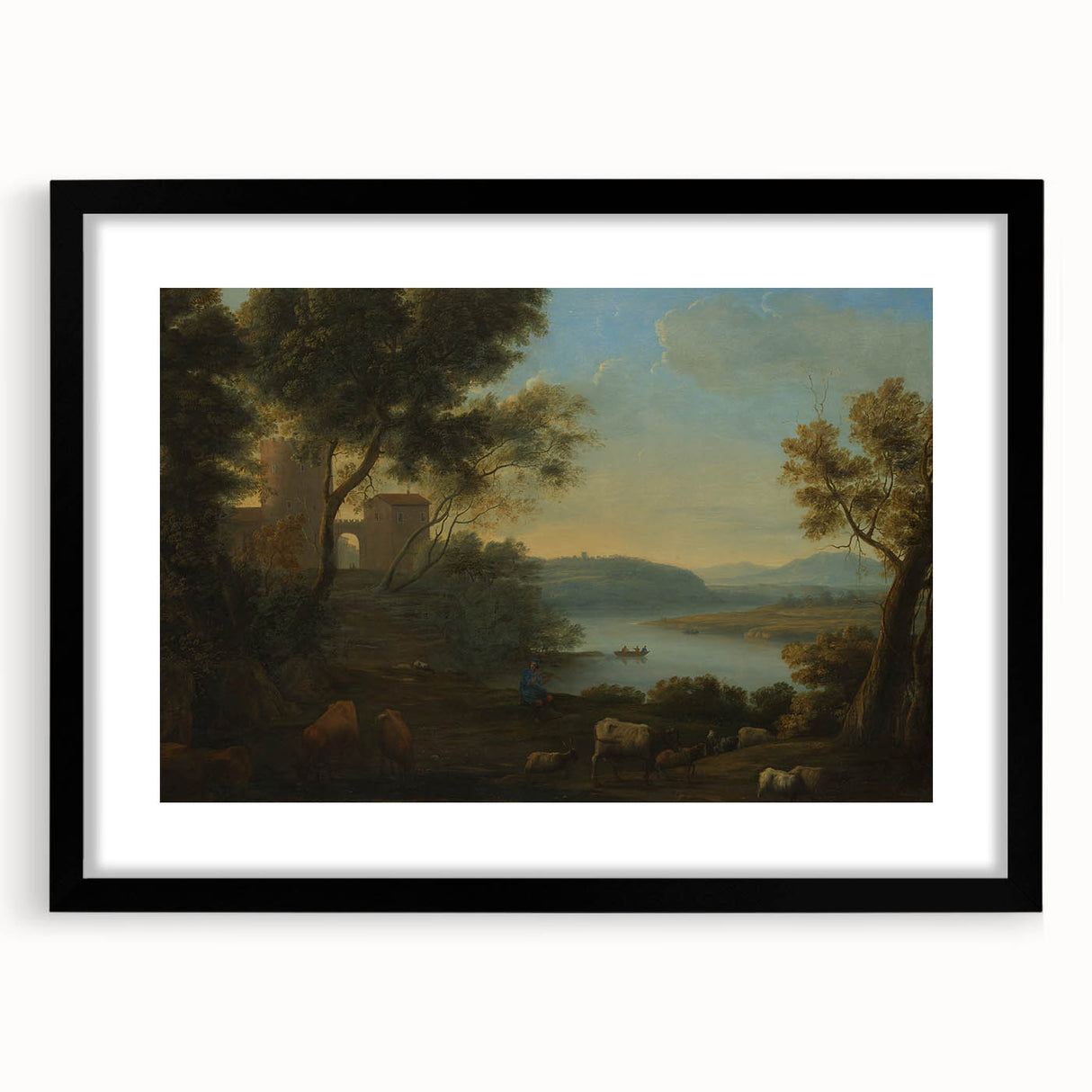 Antique Print for Classical Wall Decor