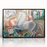 Horses in Landscape Painting | Expressionism by Leo Gestel