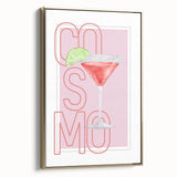 Framed canvas featuring a vintage poster of a serene landscape painting in muted earth tones, ideal for bedroom wall art.