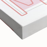 Large art depicting a black and white landscape painting on stretched canvas, suitable for bedroom wall decor.