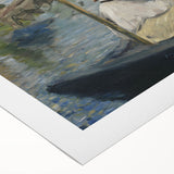 Impressionist Wall Art - Claude Monet Painting in His Studio by Manet