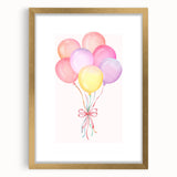 Colorful Balloon Bouquet Print - Kids Room Art Prints
