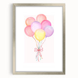 Colorful Balloon Bouquet Print - Kids Room Art Prints