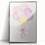 Colorful Balloon Bouquet Print - Kids Room Art Prints