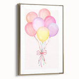 Colorful Balloon Bouquet Print - Kids Room Art Prints
