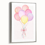 Colorful Balloon Bouquet Print - Kids Room Art Prints