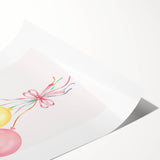 Colorful Balloon Bouquet Print - Kids Room Art Prints