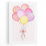 Colorful Balloon Bouquet Print - Kids Room Art Prints