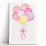 Colorful Balloon Bouquet Print - Kids Room Art Prints
