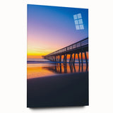 Acrylic glass side view of a landscape bridge design, showcasing intricate details and vibrant colors, perfect for modern decor and artistic display.