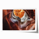 Stunning landscape print showcasing vibrant canyons in rich earth tones, rolled and packaged in a durable tube, perfect for home decor enhancement.