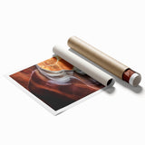 Stunning landscape print showcasing vibrant canyons in rich earth tones, rolled and ready for framing, perfect for adding a natural touch to home decor.