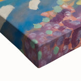 Modern Wall Art - Colorful Abstract Landscape with Church - Art Print