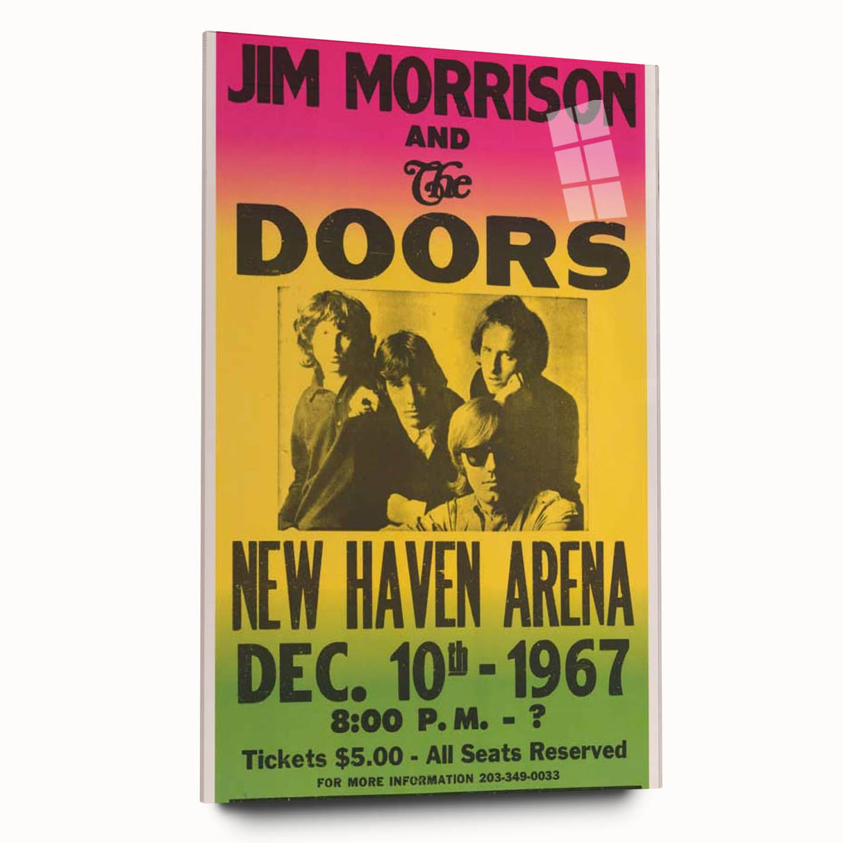 The Doors 1967 New Haven Arena Poster - Vintage Concert Art