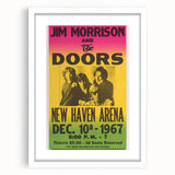 The Doors 1967 New Haven Arena Poster - Vintage Concert Art
