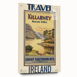 Retro Killarney Travel Poster - Vintage Ireland Landscape Wall Art
