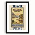 Retro Killarney Travel Poster - Vintage Ireland Landscape Wall Art
