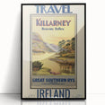 Retro Killarney Travel Poster - Vintage Ireland Landscape Wall Art