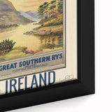 Retro Killarney Travel Poster - Vintage Ireland Landscape Wall Art
