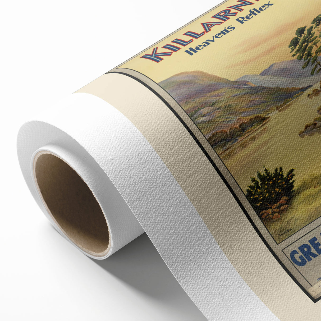 Retro Killarney Travel Poster - Vintage Ireland Landscape Wall Art