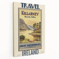 Retro Killarney Travel Poster - Vintage Ireland Landscape Wall Art