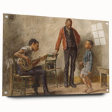 The Dancing Lesson Realism Art Print - Thomas Eakins Classic Canvas Decor