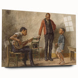 The Dancing Lesson Realism Art Print - Thomas Eakins Classic Canvas Decor