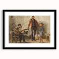 The Dancing Lesson Realism Art Print - Thomas Eakins Classic Canvas Decor