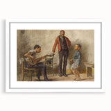The Dancing Lesson Realism Art Print - Thomas Eakins Classic Canvas Decor