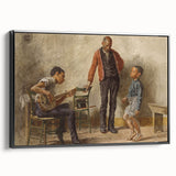 The Dancing Lesson Realism Art Print - Thomas Eakins Classic Canvas Decor