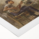 The Dancing Lesson Realism Art Print - Thomas Eakins Classic Canvas Decor