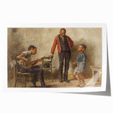 The Dancing Lesson Realism Art Print - Thomas Eakins Classic Canvas Decor