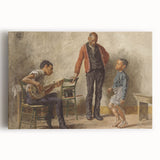The Dancing Lesson Realism Art Print - Thomas Eakins Classic Canvas Decor