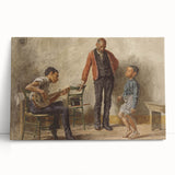 The Dancing Lesson Realism Art Print - Thomas Eakins Classic Canvas Decor