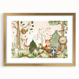 Woodland Animals Nursery Wall Art - Kids Room Prints & Decor