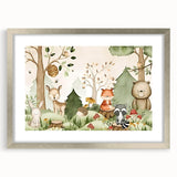 Woodland Animals Nursery Wall Art - Kids Room Prints & Decor
