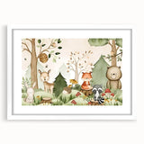 Woodland Animals Nursery Wall Art - Kids Room Prints & Decor