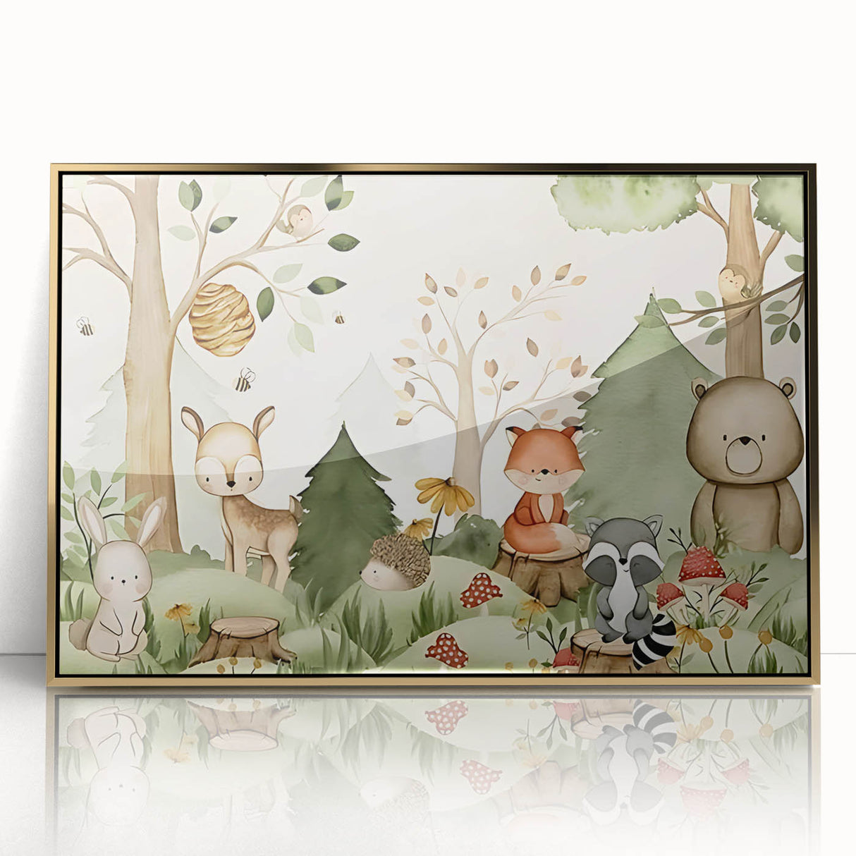 Woodland Animals Nursery Wall Art - Kids Room Prints & Decor