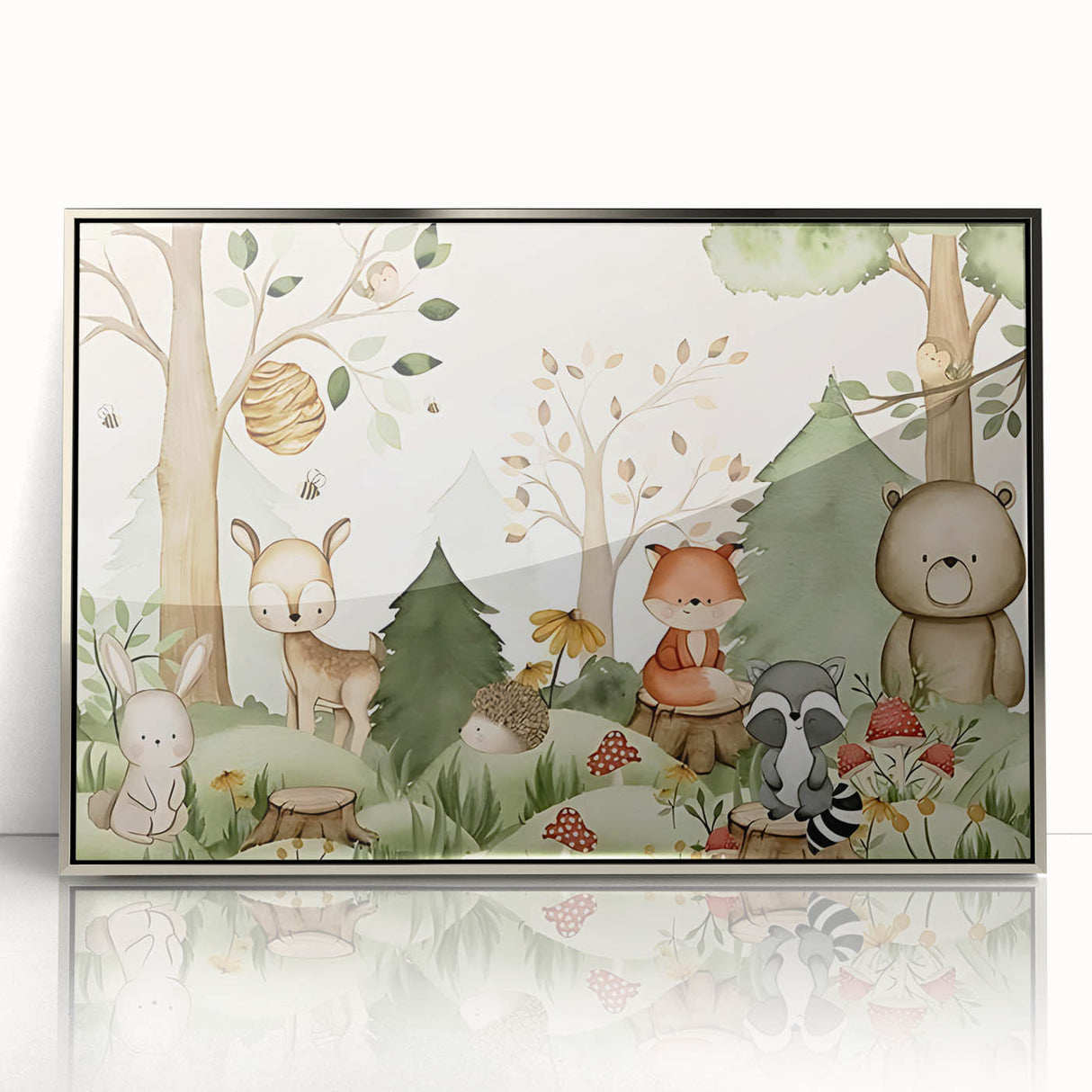 Woodland Animals Nursery Wall Art - Kids Room Prints & Decor