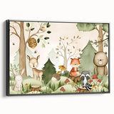 Woodland Animals Nursery Wall Art - Kids Room Prints & Decor