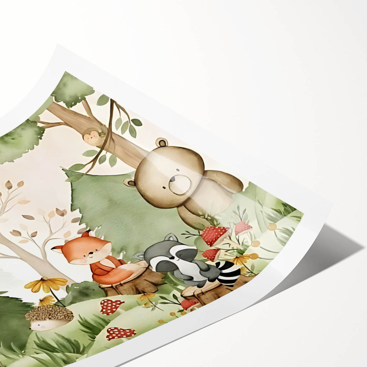 Woodland Animals Nursery Wall Art - Kids Room Prints & Decor