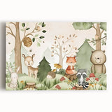 Woodland Animals Nursery Wall Art - Kids Room Prints & Decor