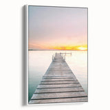 Vintage poster art on framed canvas, featuring colorful abstract design with black accents, ideal for living room decor.